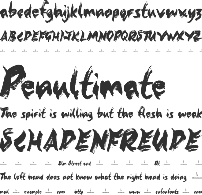 Gold Mine font preview