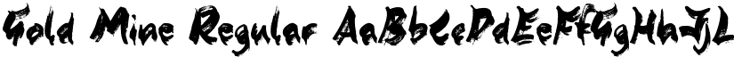Gold Mine Regular font