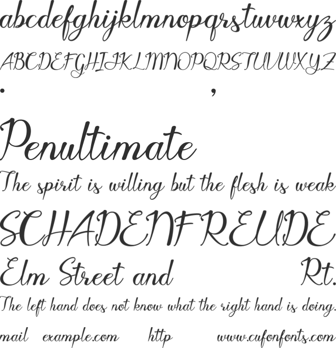 Javin font preview