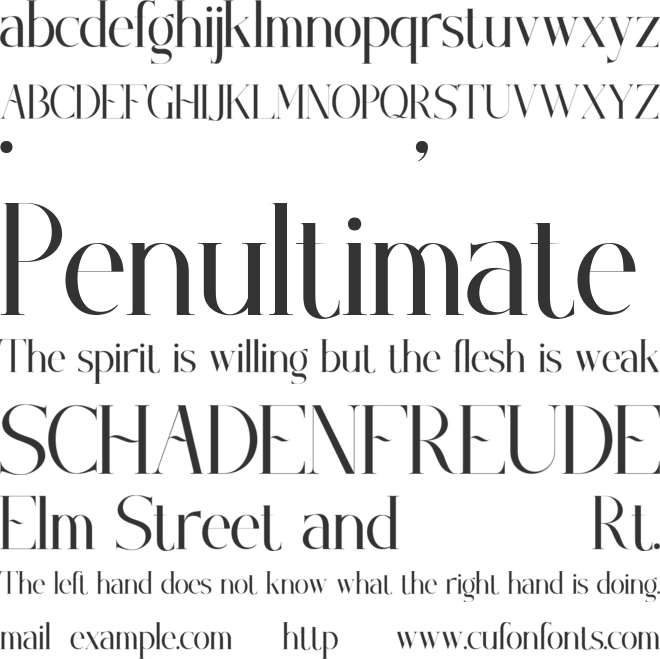 Hookana font preview