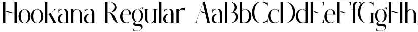 Hookana Regular font