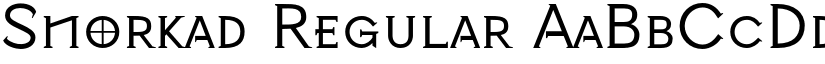 Snorkad Regular font