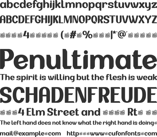 BAXAUTRIAL font preview