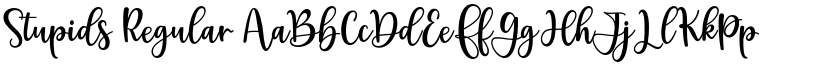 Stupids Regular font