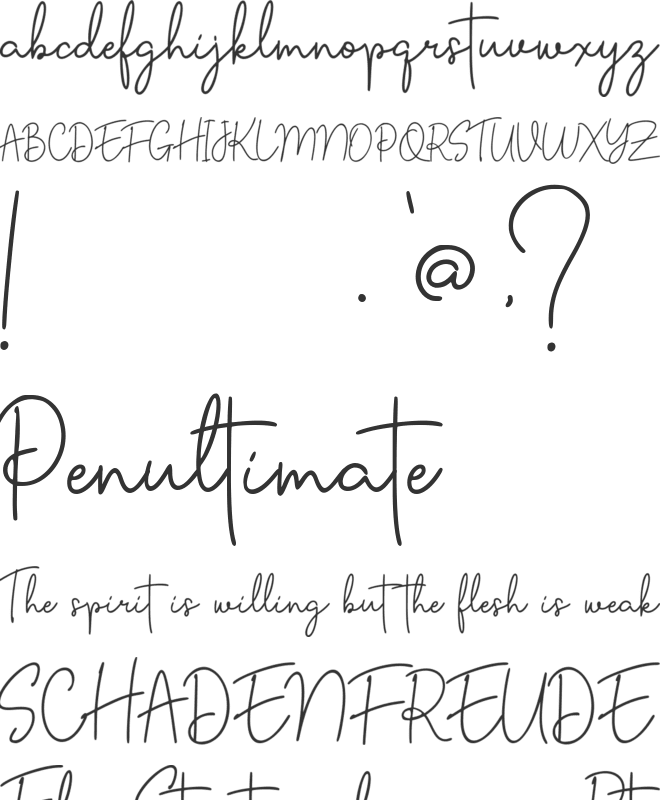 Salvetica font preview