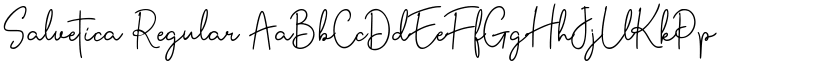 Salvetica Regular font