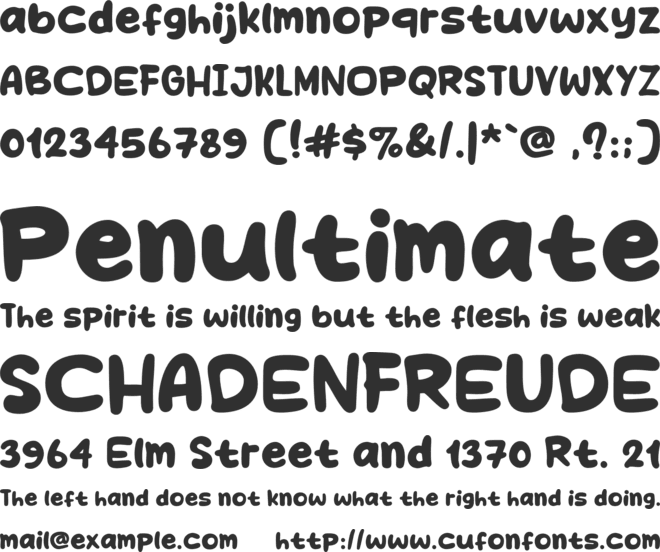 Coffee Terrace font preview
