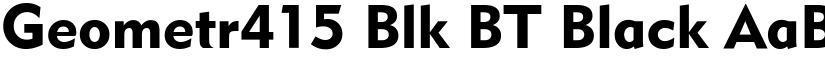 Geometr415 Blk BT Black font