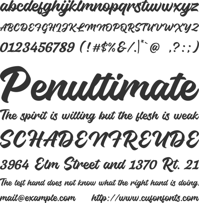 Real Stone font preview