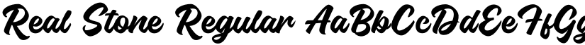 Real Stone Regular font