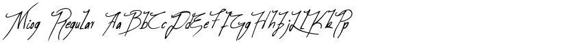 Miog Regular font