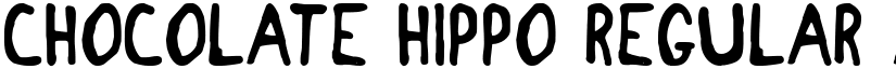 Chocolate Hippo Regular font