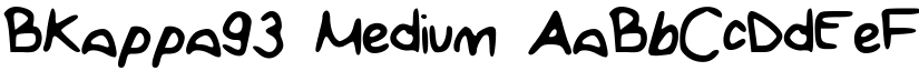 BKappa93 Medium font