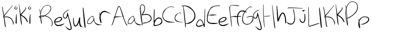 Kiki Regular font