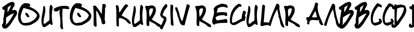 BOUTON Kursiv Regular font
