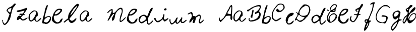 Izabela Medium font