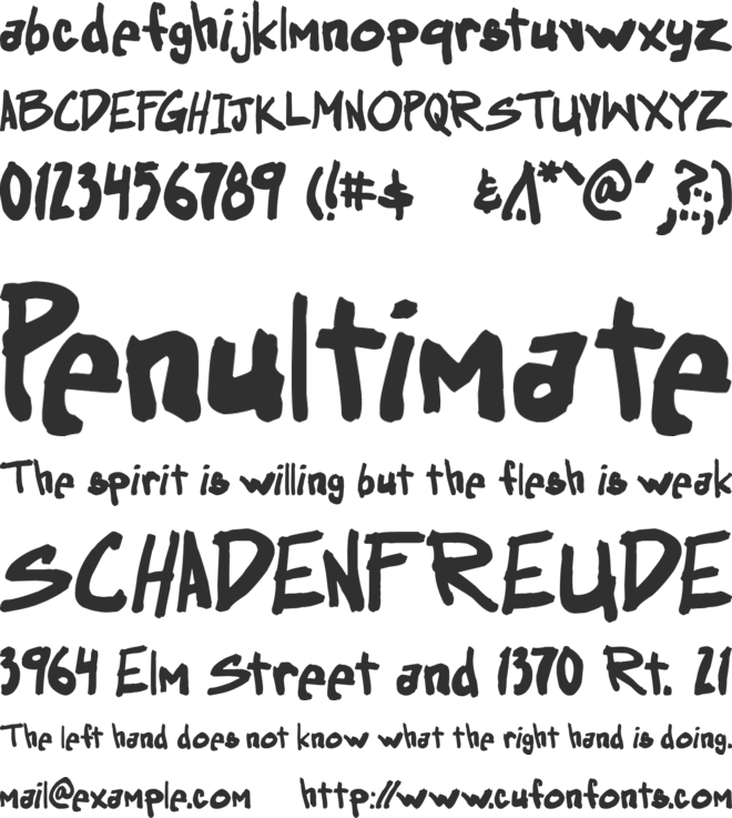 Obssessed font preview