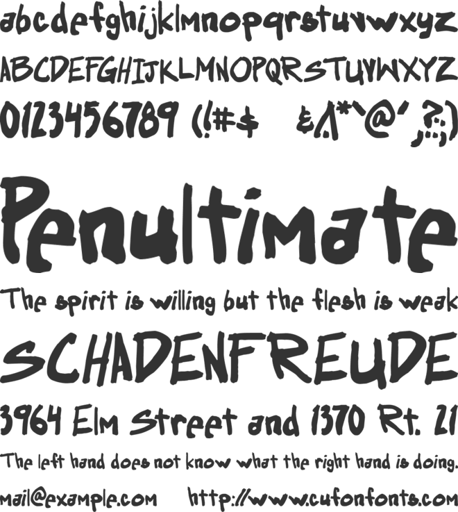 Obssessed font preview