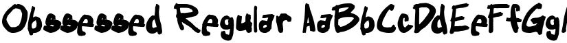 Obssessed Regular font