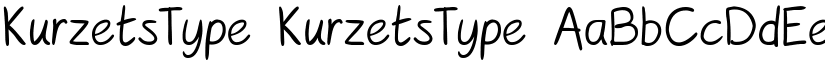 KurzetsType KurzetsType font