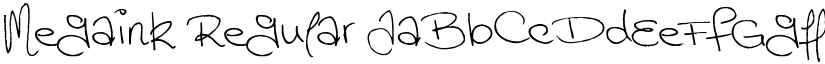 Megaink Regular font