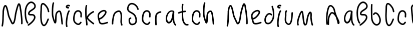 MBChickenScratch Medium font