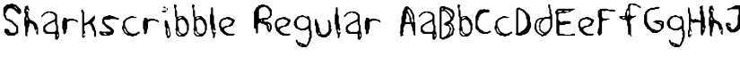 Sharkscribble Regular font