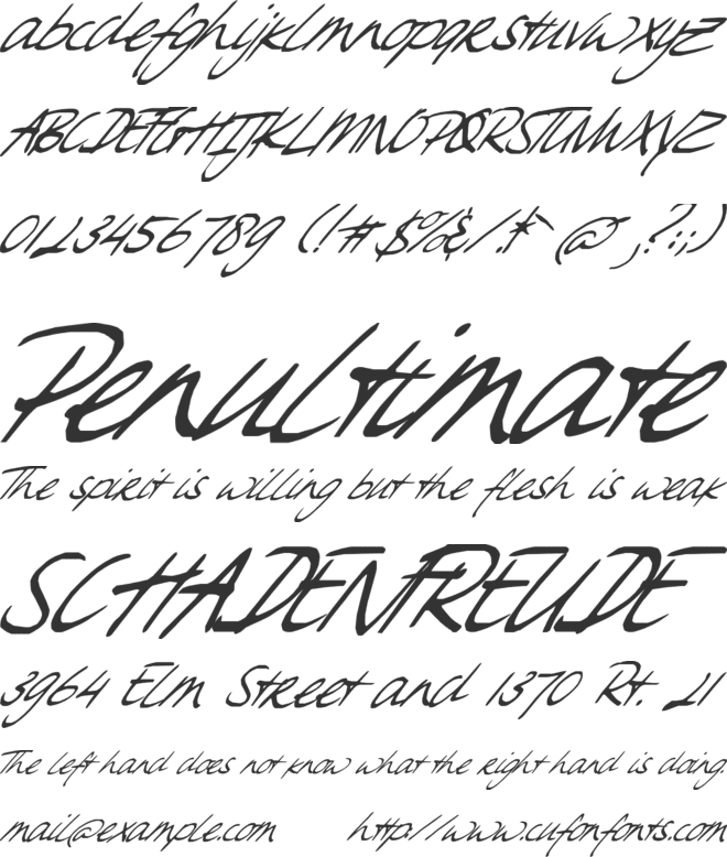 Sweet Steeffie font preview