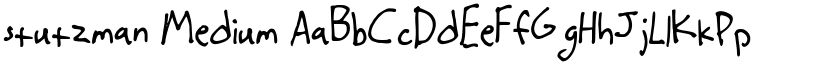 stutzman Medium font