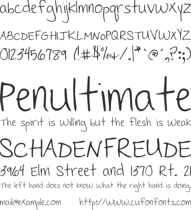 Cedarville Pnkfun 1 Print font preview