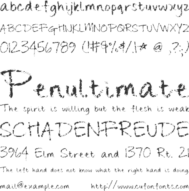 Change Tomorrow Today font preview