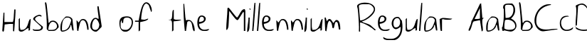 Husband of the Millennium Regular font