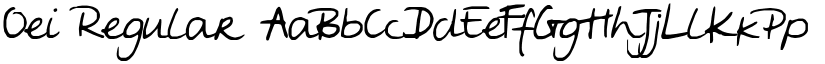 Oei Regular font
