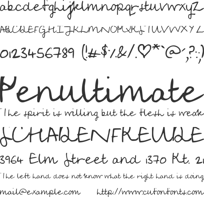 Soggy Kitten font preview