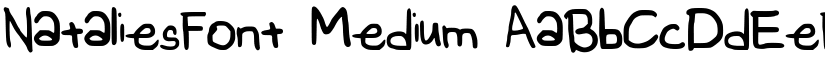 NataliesFont Medium font