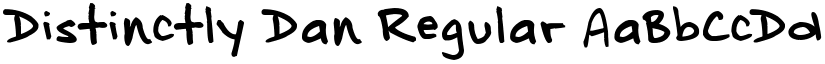 Distinctly Dan Regular font