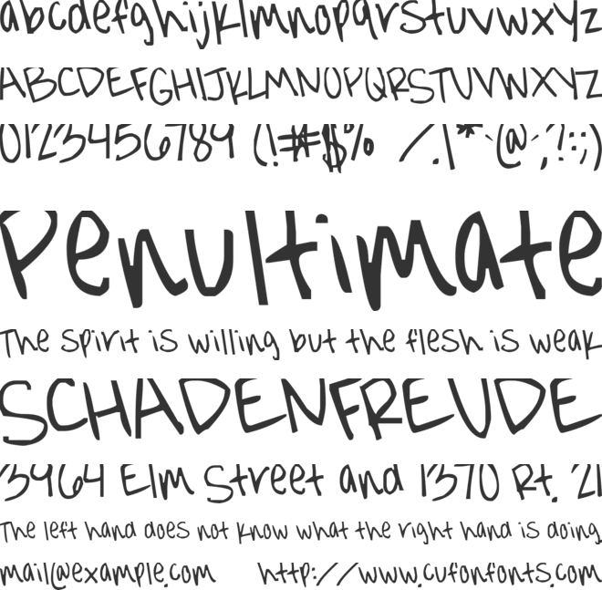 jorgieporgiepuddinpie font preview