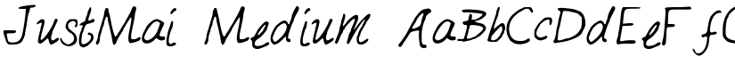 JustMai Medium font