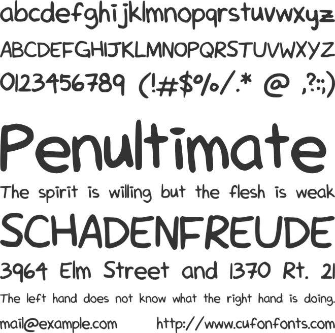 MoguFont font preview