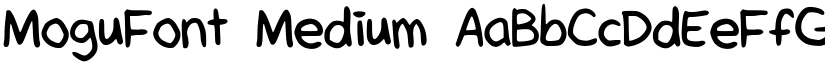 MoguFont Medium font