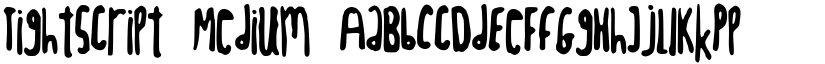 TightScript Medium font