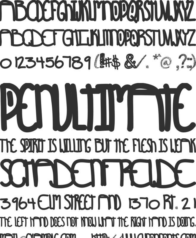 SunshinesComing font preview