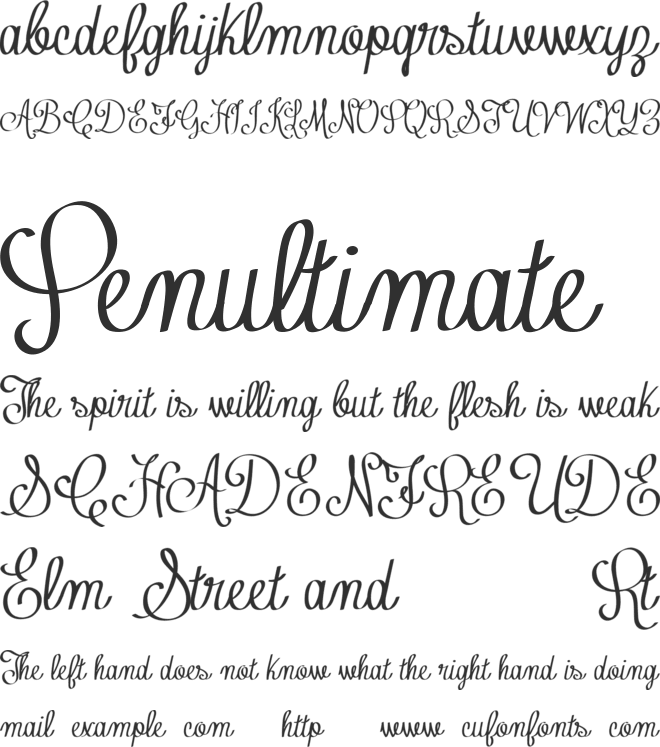 Contribute_FREE-version font preview
