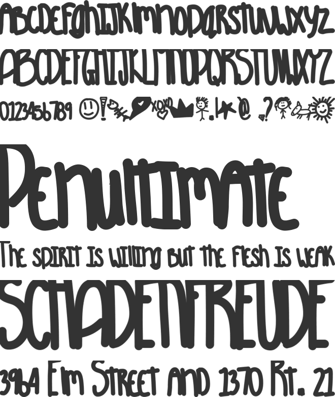 Aquarious font preview