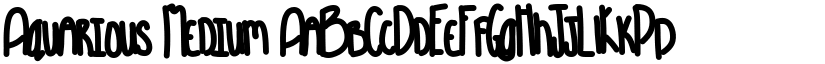 Aquarious Medium font