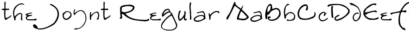 the Joynt Regular font