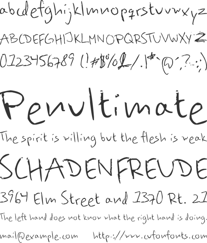 Beehives Are Sticky font preview