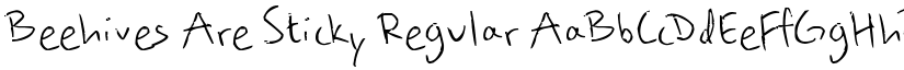 Beehives Are Sticky Regular font