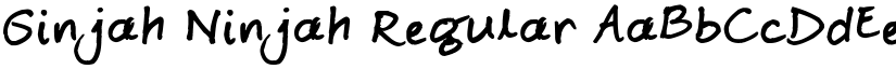 Ginjah Ninjah Regular font