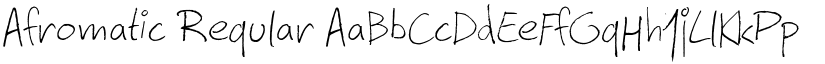 Afromatic Regular font